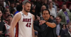 Heat Game 2 starting lineup: Why Erik Spoelstra inserted Kevin Love vs. Nuggets in NBA Finals